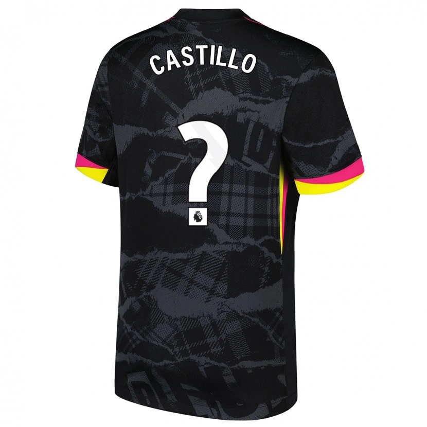 Danxen Dame Juan Castillo #0 Svart Rosa Tredje Sett Drakt Trøye 2024/25 Skjorter T-Skjorte