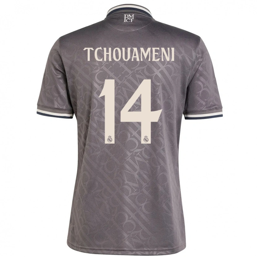 Danxen Dame Aurélien Tchouaméni #14 Kull Tredje Sett Drakt Trøye 2024/25 Skjorter T-Skjorte