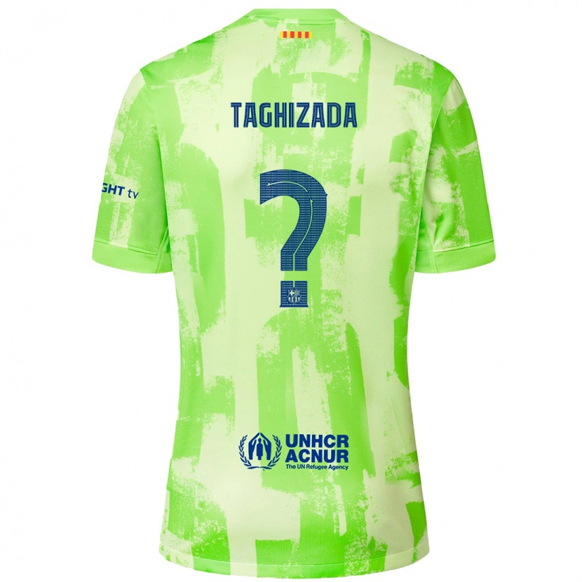 Danxen Dame Eldar Taghizada #0 Lime Tredje Sett Drakt Trøye 2024/25 Skjorter T-Skjorte