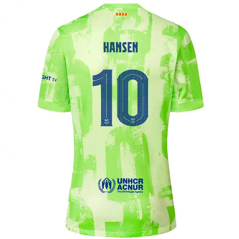 Danxen Dame Caroline Graham Hansen #10 Lime Tredje Sett Drakt Trøye 2024/25 Skjorter T-Skjorte