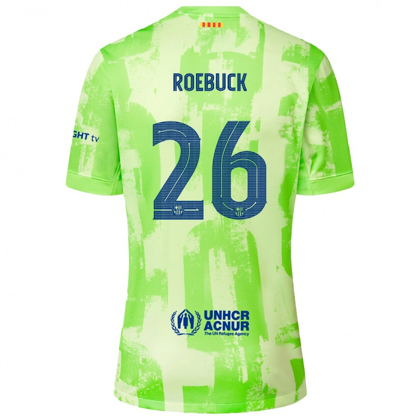 Danxen Dame Ellie Roebuck #26 Lime Tredje Sett Drakt Trøye 2024/25 Skjorter T-Skjorte