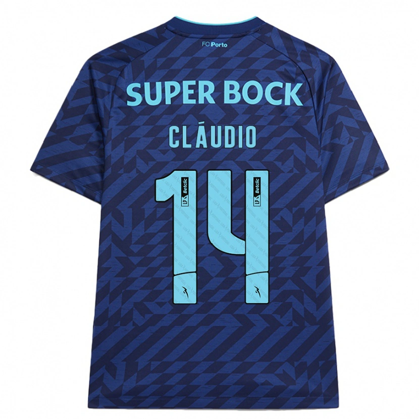 Danxen Dame Cláudio Ramos #14 Marineblå Tredje Sett Drakt Trøye 2024/25 Skjorter T-Skjorte