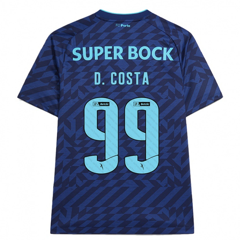 Danxen Dame Diogo Costa #99 Marineblå Tredje Sett Drakt Trøye 2024/25 Skjorter T-Skjorte