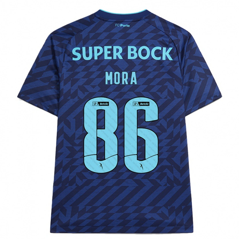 Danxen Dame Rodrigo Mora #86 Marineblå Tredje Sett Drakt Trøye 2024/25 Skjorter T-Skjorte