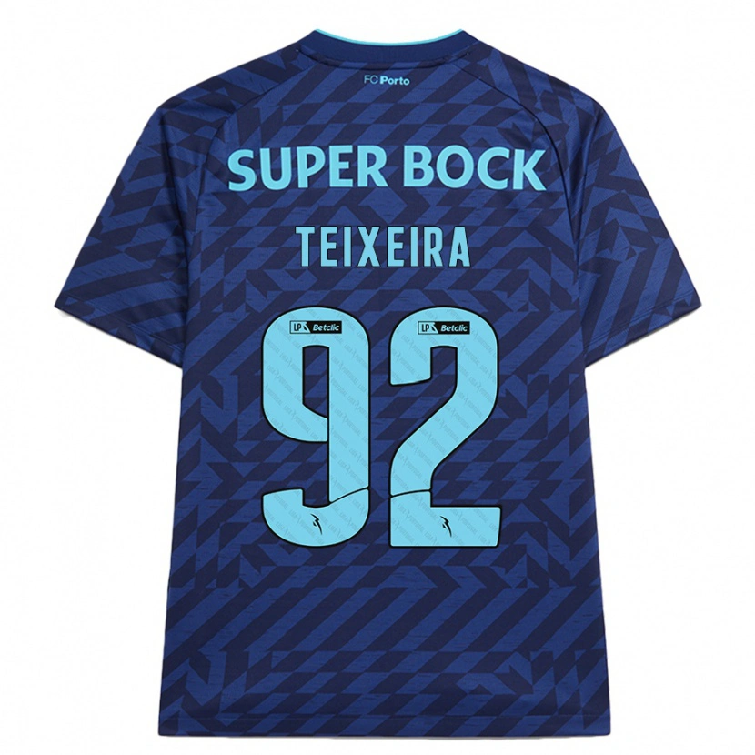 Danxen Dame João Teixeira #92 Marineblå Tredje Sett Drakt Trøye 2024/25 Skjorter T-Skjorte