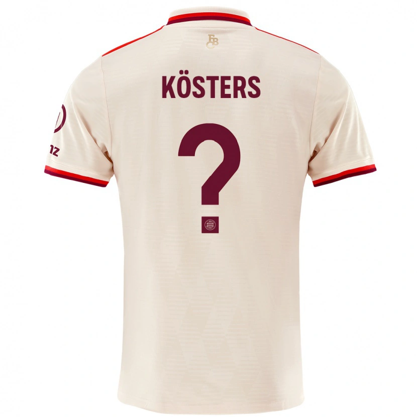 Danxen Dame Matthias Kösters #0 Sengetøy Tredje Sett Drakt Trøye 2024/25 Skjorter T-Skjorte