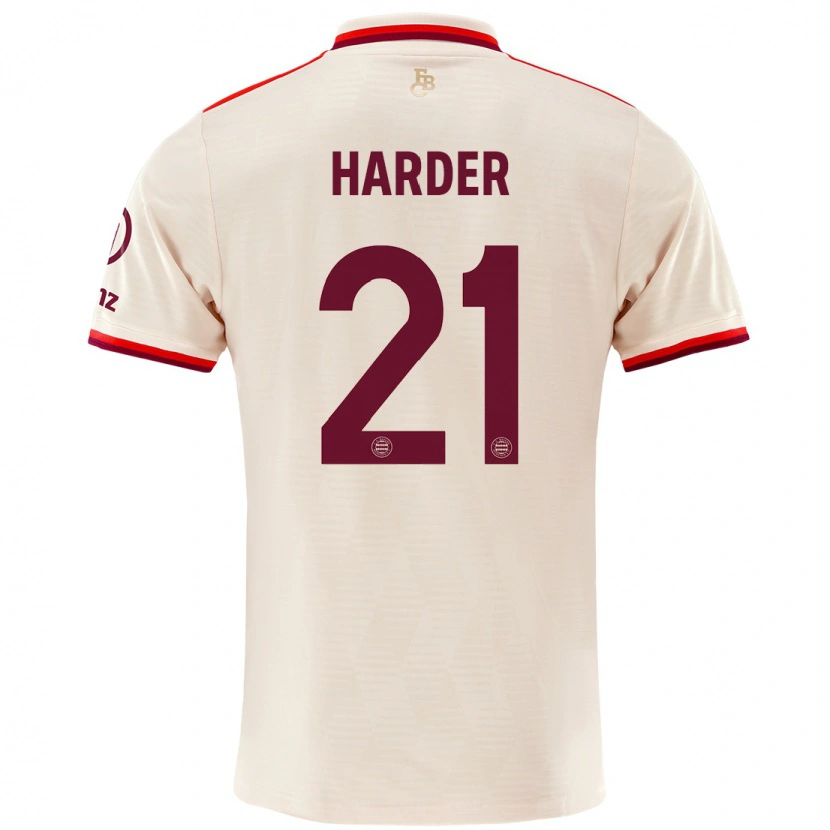 Danxen Dame Pernille Harder #21 Sengetøy Tredje Sett Drakt Trøye 2024/25 Skjorter T-Skjorte