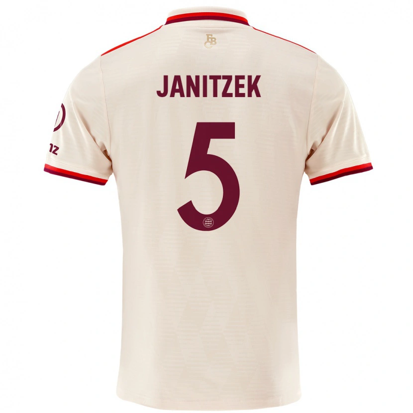 Danxen Dame Justin Janitzek #5 Sengetøy Tredje Sett Drakt Trøye 2024/25 Skjorter T-Skjorte