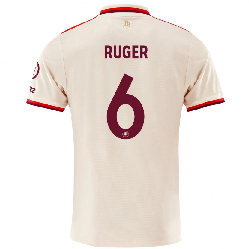 Danxen Dame Kurt Ruger #6 Sengetøy Tredje Sett Drakt Trøye 2024/25 Skjorter T-Skjorte