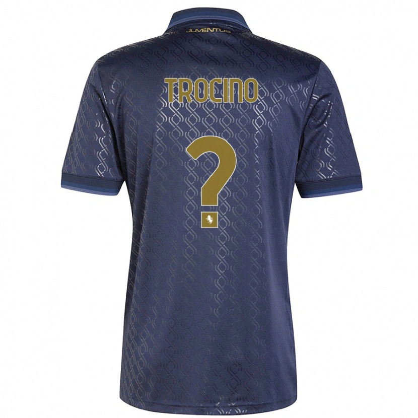 Danxen Dame Luca Trocino #0 Marineblå Tredje Sett Drakt Trøye 2024/25 Skjorter T-Skjorte
