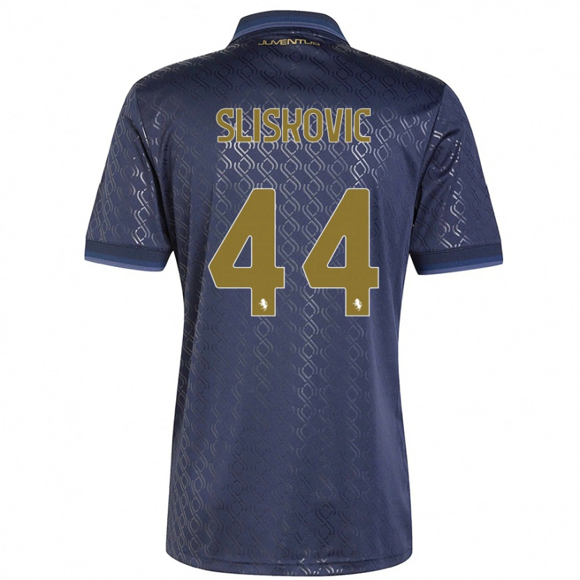 Danxen Dame Gloria Slišković #44 Marineblå Tredje Sett Drakt Trøye 2024/25 Skjorter T-Skjorte