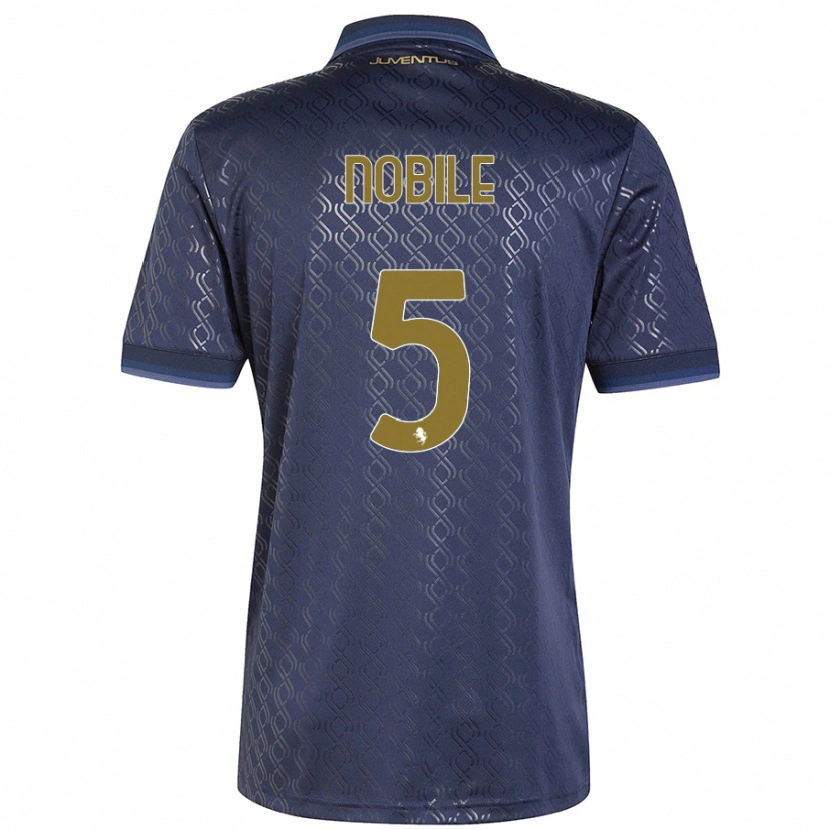 Danxen Dame Riccardo Nobile #5 Marineblå Tredje Sett Drakt Trøye 2024/25 Skjorter T-Skjorte