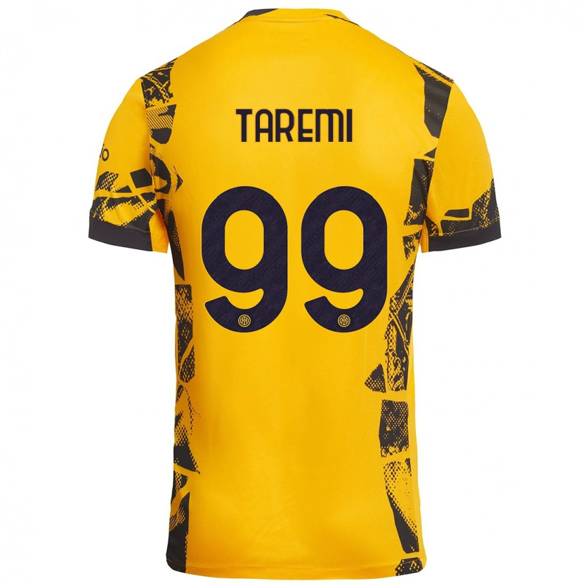 Danxen Dame Mehdi Taremi #99 Gull Svart Tredje Sett Drakt Trøye 2024/25 Skjorter T-Skjorte