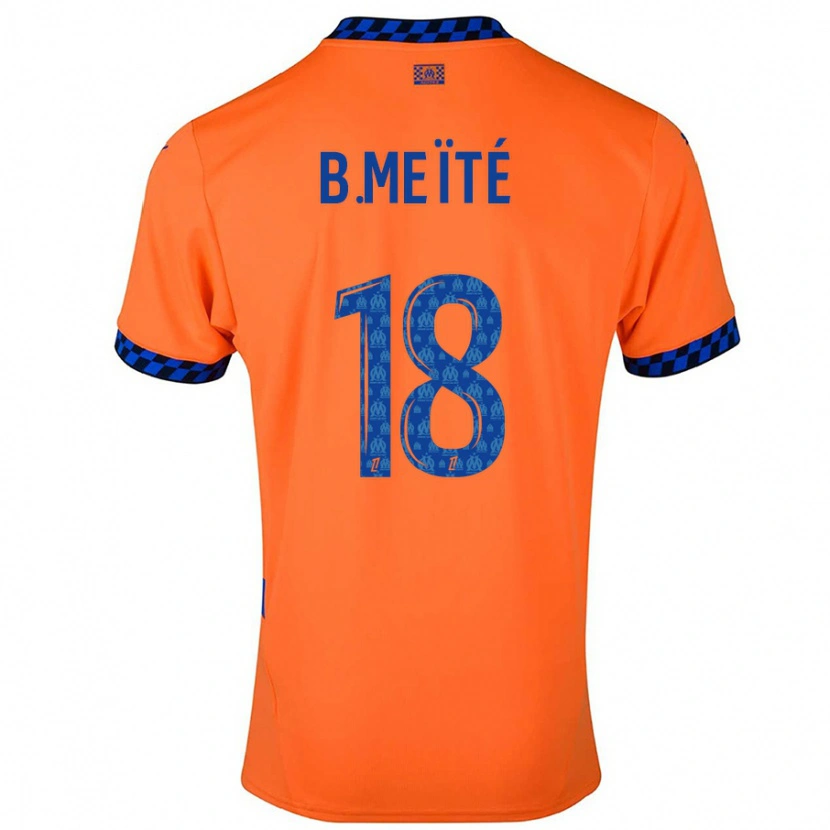 Danxen Dame Bamo Meïté #18 Oransje Mørkeblå Tredje Sett Drakt Trøye 2024/25 Skjorter T-Skjorte