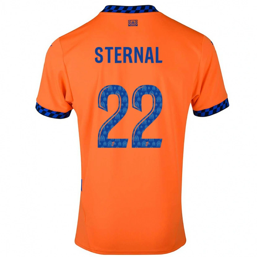Danxen Dame Enzo Sternal #22 Oransje Mørkeblå Tredje Sett Drakt Trøye 2024/25 Skjorter T-Skjorte