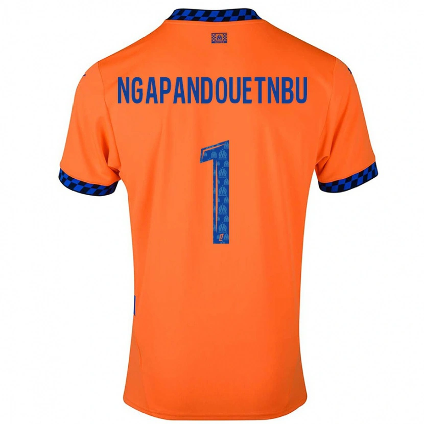 Danxen Dame Simon Ngapandouetnbu #1 Oransje Mørkeblå Tredje Sett Drakt Trøye 2024/25 Skjorter T-Skjorte
