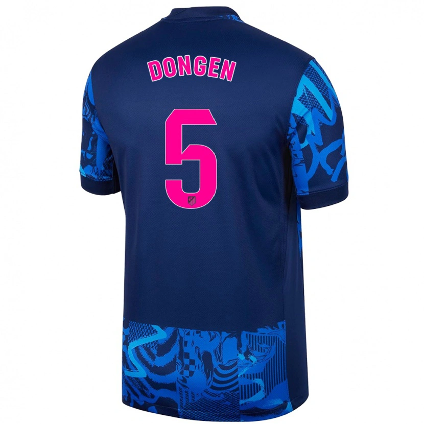 Danxen Dame Merel Van Dongen #5 Kongeblå Tredje Sett Drakt Trøye 2024/25 Skjorter T-Skjorte
