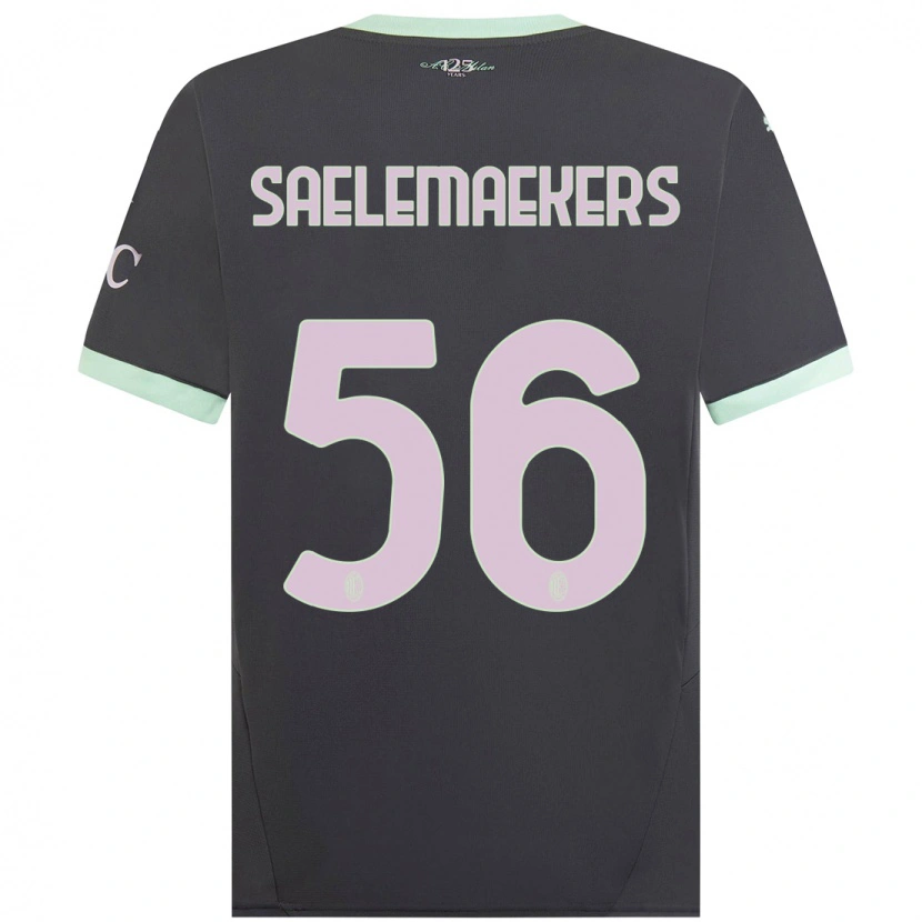 Danxen Dame Alexis Saelemaekers #56 Grå Tredje Sett Drakt Trøye 2024/25 Skjorter T-Skjorte