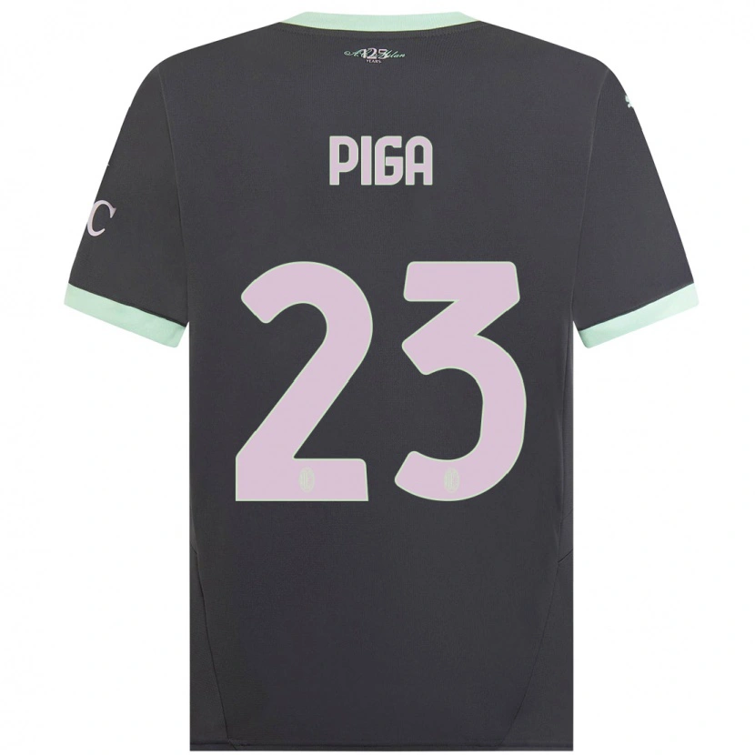 Danxen Dame Julie Piga #23 Grå Tredje Sett Drakt Trøye 2024/25 Skjorter T-Skjorte