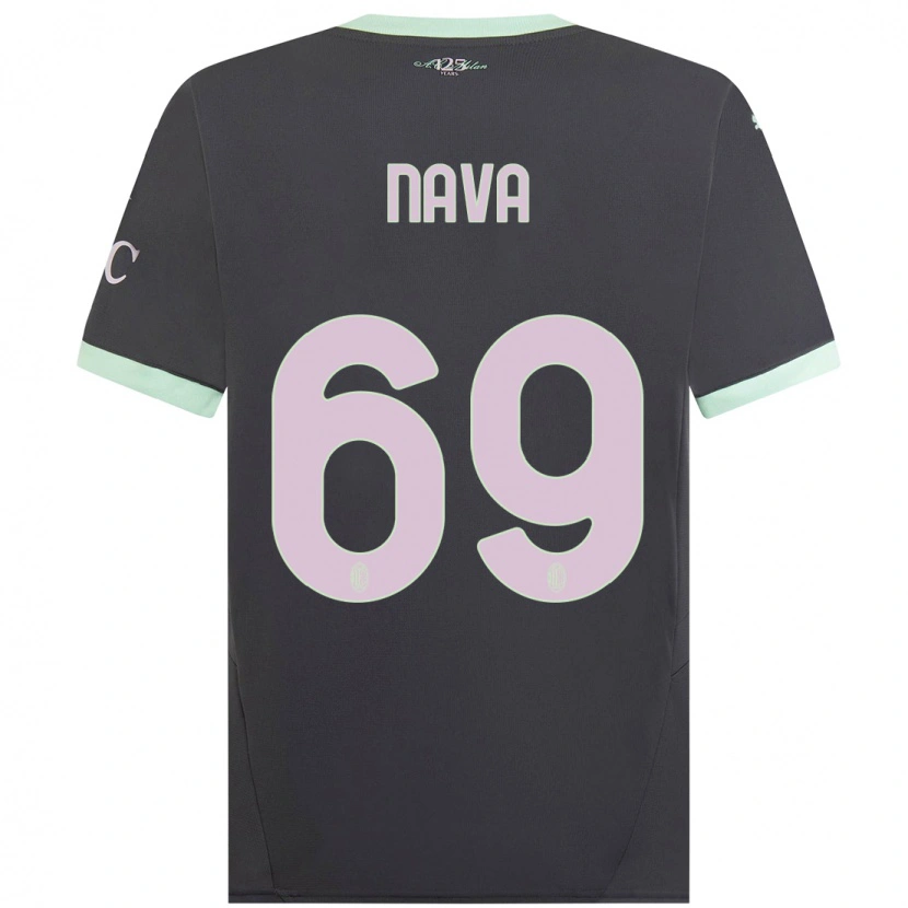 Danxen Dame Lapo Nava #69 Grå Tredje Sett Drakt Trøye 2024/25 Skjorter T-Skjorte