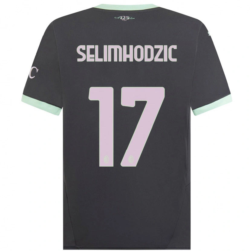 Danxen Dame Noa Selimhodzic #17 Grå Tredje Sett Drakt Trøye 2024/25 Skjorter T-Skjorte