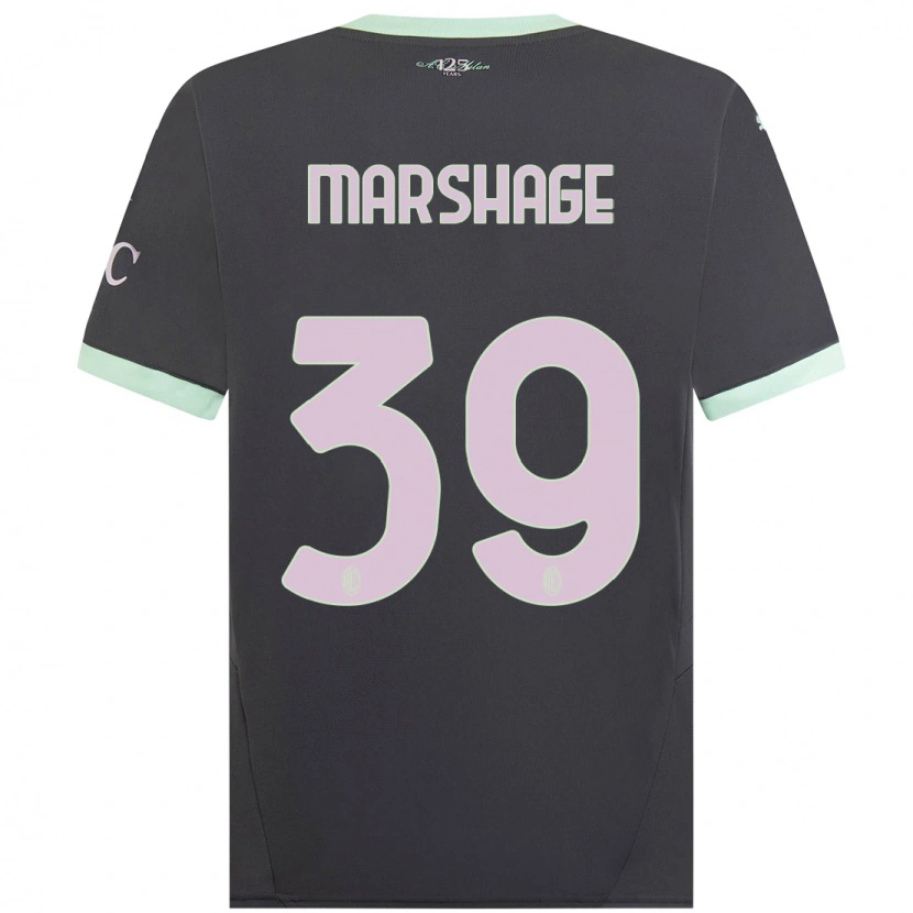Danxen Dame Wilgot Marshage #39 Grå Tredje Sett Drakt Trøye 2024/25 Skjorter T-Skjorte