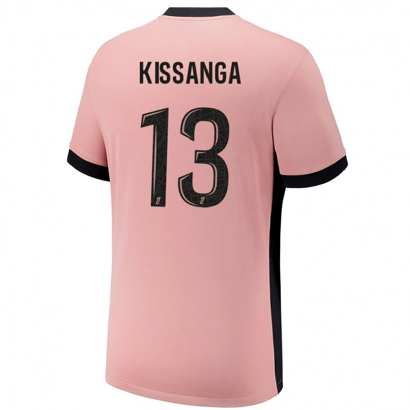 Danxen Dame Hugo Kissanga #13 Rust Rosa Tredje Sett Drakt Trøye 2024/25 Skjorter T-Skjorte