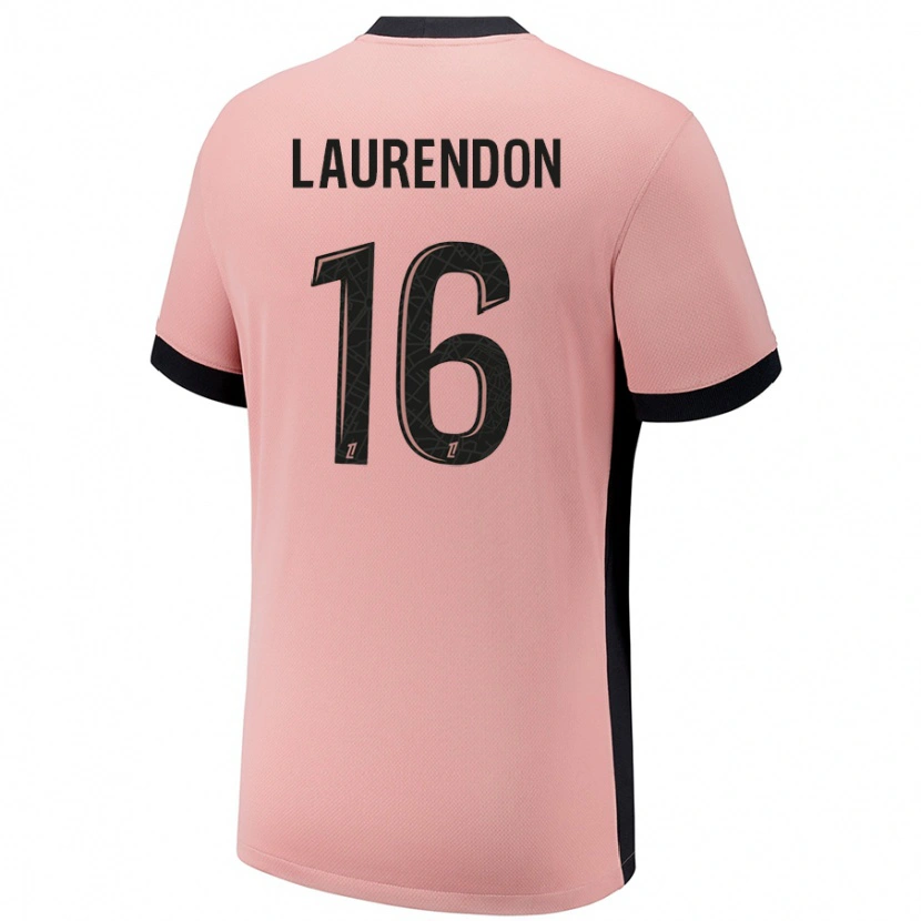 Danxen Dame Bilal Laurendon #16 Rust Rosa Tredje Sett Drakt Trøye 2024/25 Skjorter T-Skjorte