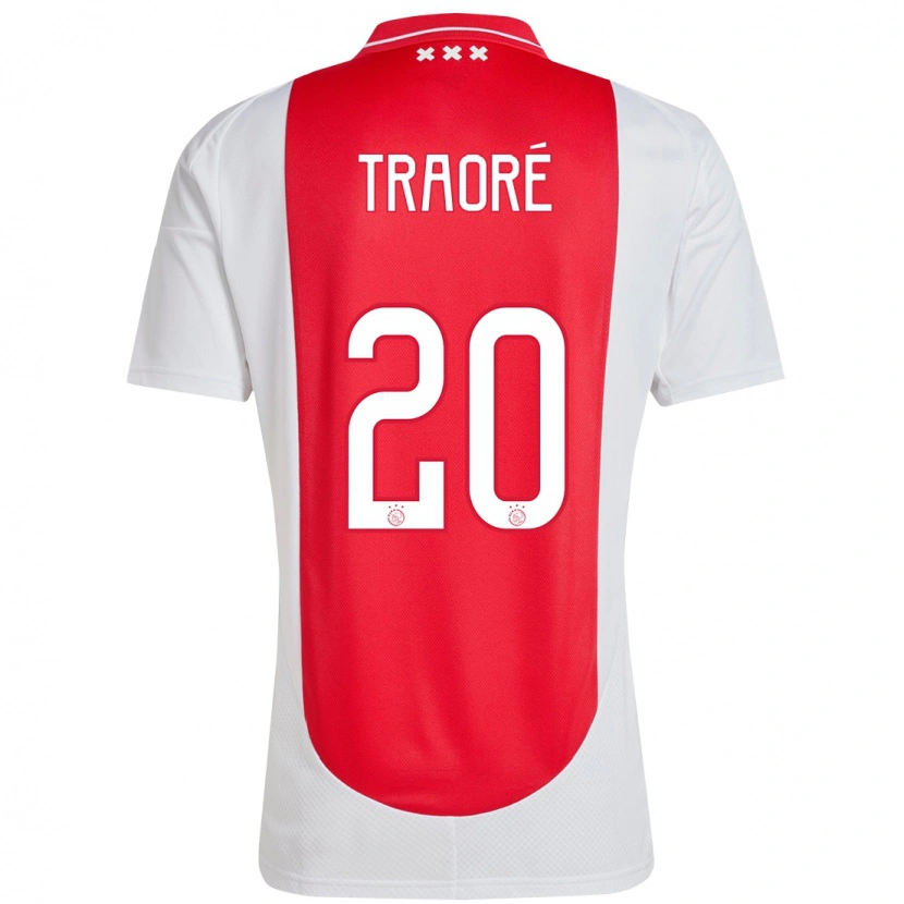 Danxen Barn Bertrand Traoré #20 Rød Hvit Hjemmetrøye Drakt Trøye 2024/25 Skjorter T-Skjorte