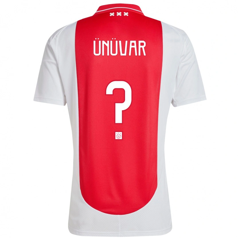 Danxen Barn Emre Ünüvar #0 Rød Hvit Hjemmetrøye Drakt Trøye 2024/25 Skjorter T-Skjorte