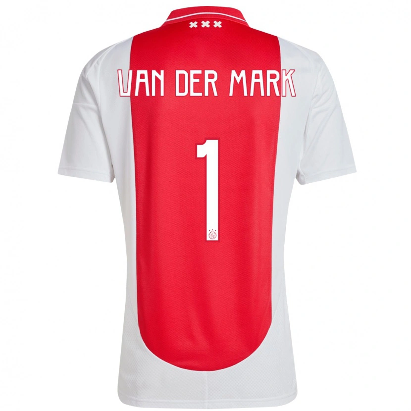 Danxen Barn Jesper Van Der Mark #1 Rød Hvit Hjemmetrøye Drakt Trøye 2024/25 Skjorter T-Skjorte