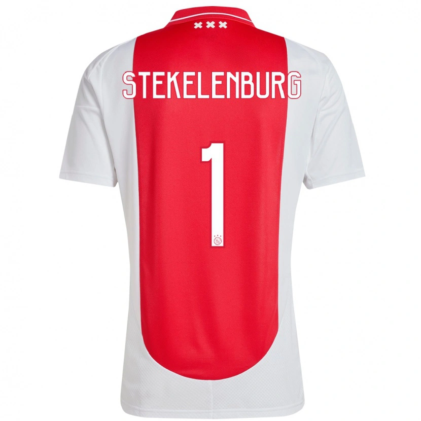 Danxen Barn Maarten Stekelenburg #1 Rød Hvit Hjemmetrøye Drakt Trøye 2024/25 Skjorter T-Skjorte