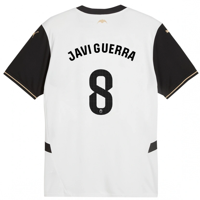 Danxen Barn Javi Guerra #8 Hvit Svart Hjemmetrøye Drakt Trøye 2024/25 Skjorter T-Skjorte