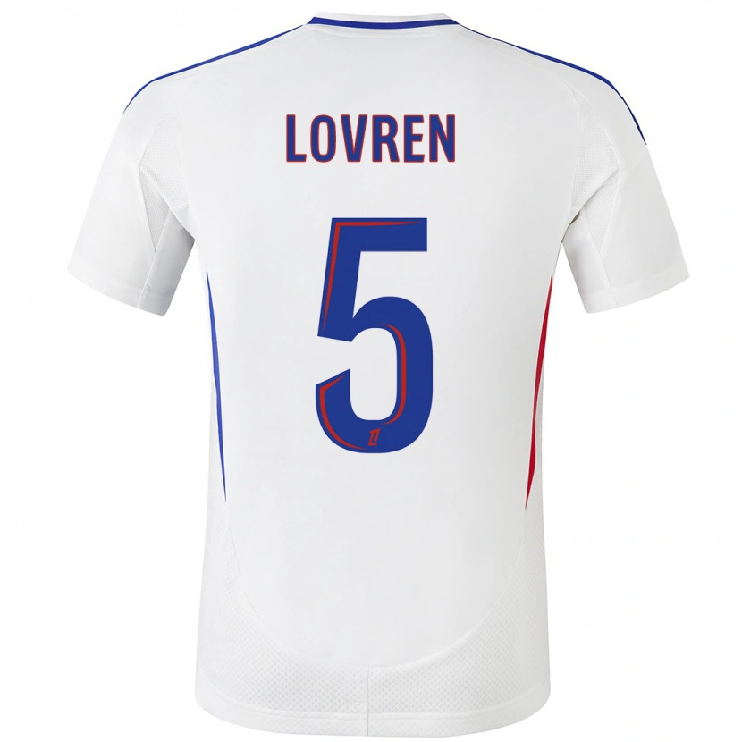 Danxen Barn Dejan Lovren #5 Hvit Blå Hjemmetrøye Drakt Trøye 2024/25 Skjorter T-Skjorte
