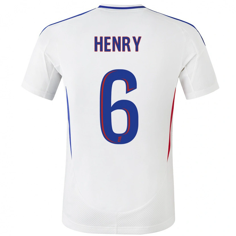 Danxen Barn Amandine Henry #6 Hvit Blå Hjemmetrøye Drakt Trøye 2024/25 Skjorter T-Skjorte