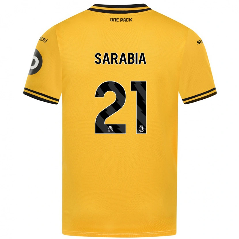 Danxen Barn Pablo Sarabia #21 Gul Hjemmetrøye Drakt Trøye 2024/25 Skjorter T-Skjorte