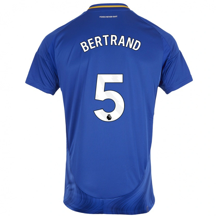Danxen Barn Ryan Bertrand #5 Blå Hvit Hjemmetrøye Drakt Trøye 2024/25 Skjorter T-Skjorte