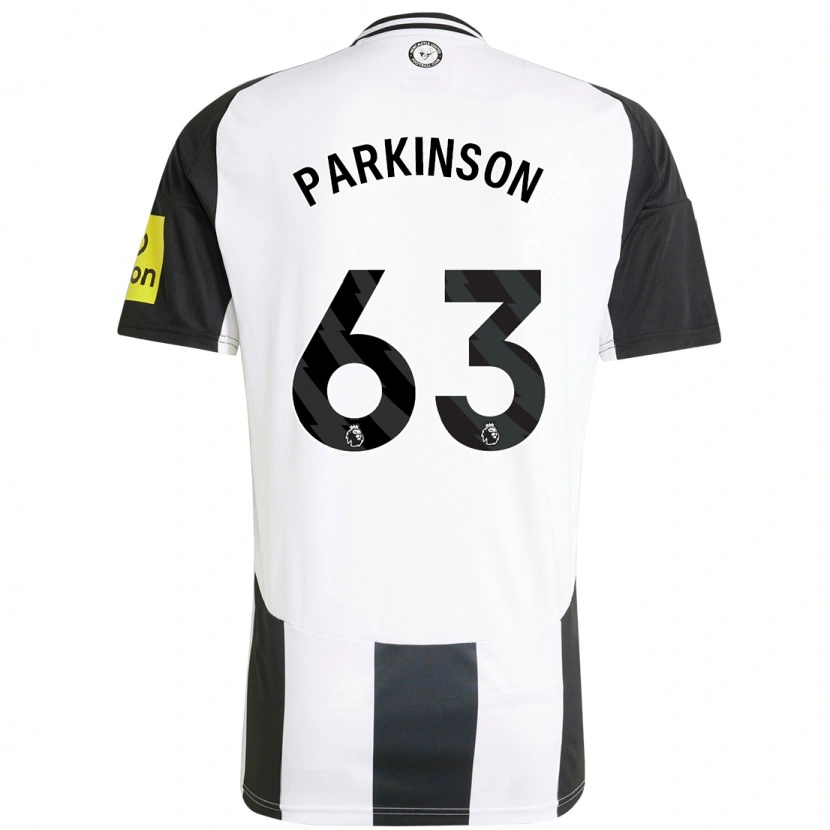 Danxen Barn Ben Parkinson #63 Hvit Svart Hjemmetrøye Drakt Trøye 2024/25 Skjorter T-Skjorte