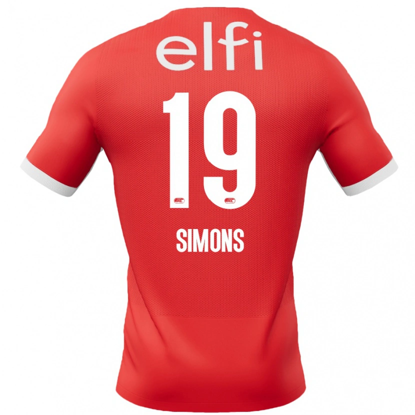 Danxen Barn Saviola Simons #19 Rød Hvit Hjemmetrøye Drakt Trøye 2024/25 Skjorter T-Skjorte