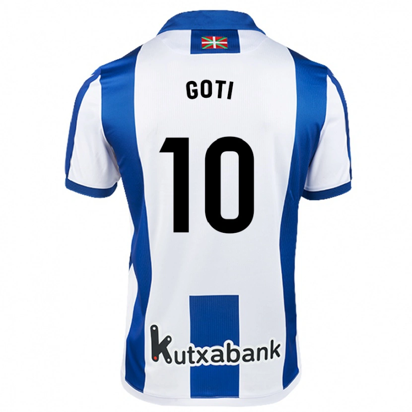 Danxen Barn Mikel Goti #10 Hvit Blå Hjemmetrøye Drakt Trøye 2024/25 Skjorter T-Skjorte