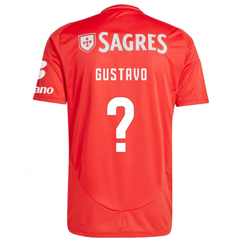 Danxen Barn Gustavo Ferreira #0 Rød Hvit Hjemmetrøye Drakt Trøye 2024/25 Skjorter T-Skjorte