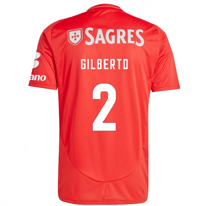 Danxen Barn Gilberto #2 Rød Hvit Hjemmetrøye Drakt Trøye 2024/25 Skjorter T-Skjorte