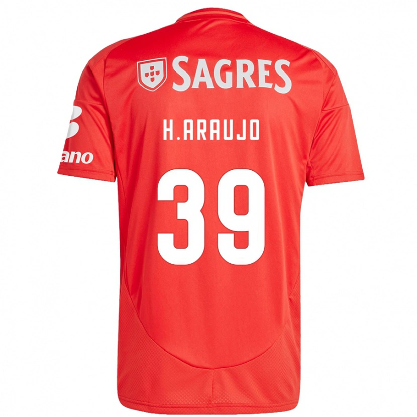 Danxen Barn Henrique Araujo #39 Rød Hvit Hjemmetrøye Drakt Trøye 2024/25 Skjorter T-Skjorte
