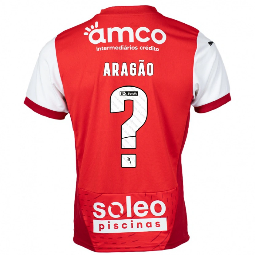 Danxen Barn João Aragão #0 Rød Hvit Hjemmetrøye Drakt Trøye 2024/25 Skjorter T-Skjorte
