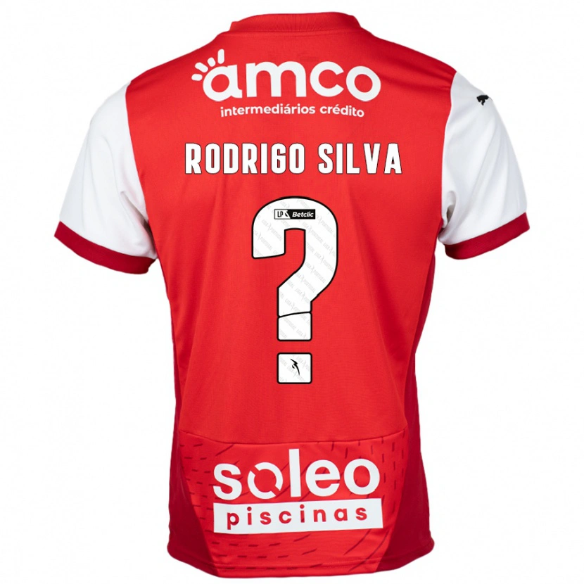 Danxen Barn Rodrigo Silva #0 Rød Hvit Hjemmetrøye Drakt Trøye 2024/25 Skjorter T-Skjorte