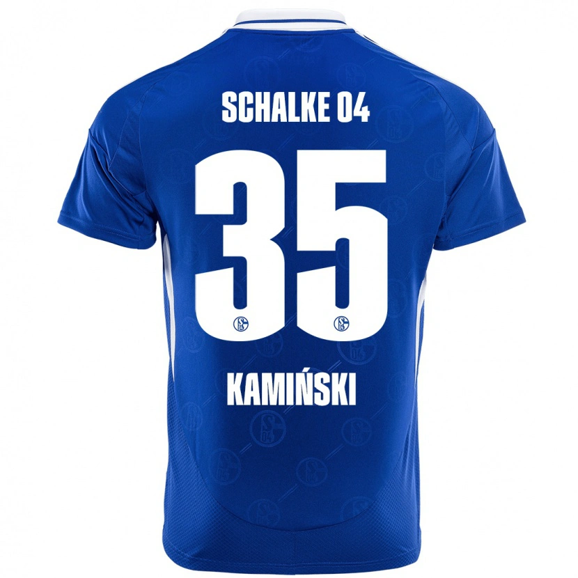 Danxen Barn Marcin Kaminski #35 Kongeblått Hjemmetrøye Drakt Trøye 2024/25 Skjorter T-Skjorte