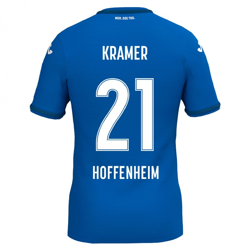 Danxen Barn Emil Kramer #21 Kongeblå Hjemmetrøye Drakt Trøye 2024/25 Skjorter T-Skjorte