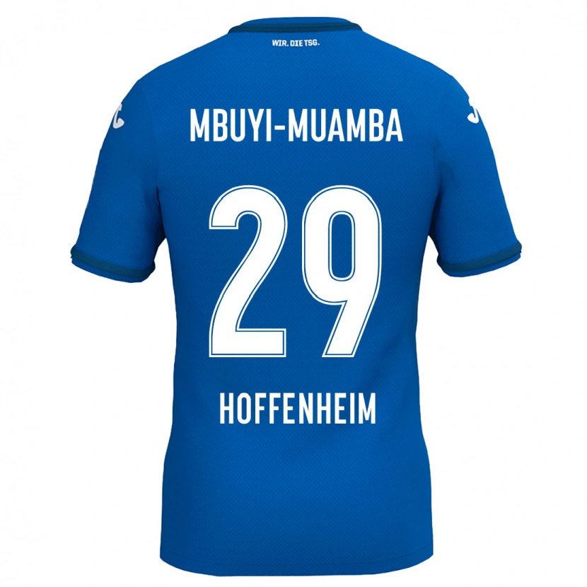 Danxen Barn Hubert Mbuyi-Muamba #29 Kongeblå Hjemmetrøye Drakt Trøye 2024/25 Skjorter T-Skjorte