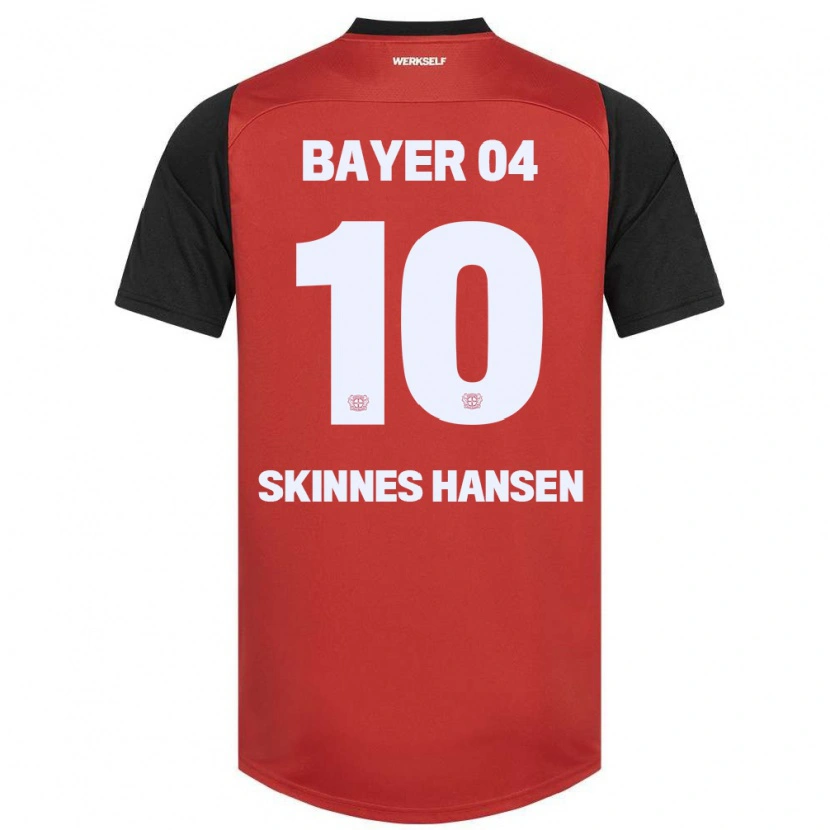 Danxen Barn Synne Skinnes Hansen #10 Rød Svart Hjemmetrøye Drakt Trøye 2024/25 Skjorter T-Skjorte