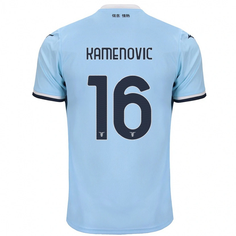 Danxen Barn Dimitrije Kamenović #16 Blå Hjemmetrøye Drakt Trøye 2024/25 Skjorter T-Skjorte